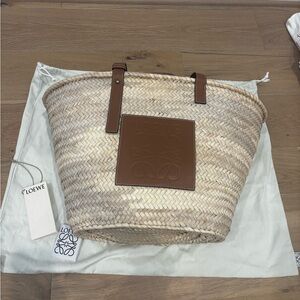 Loewe Tan and Brown Tote with Leather Accents
